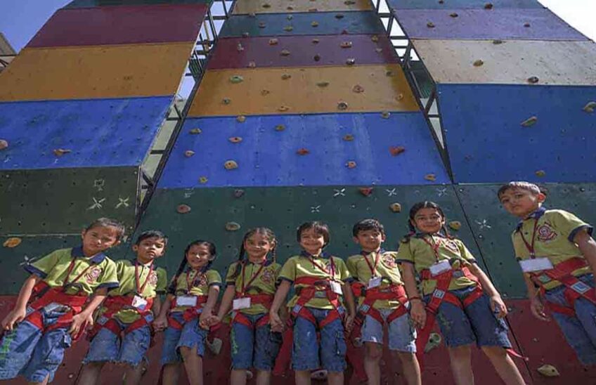 Confident students at Lancers School